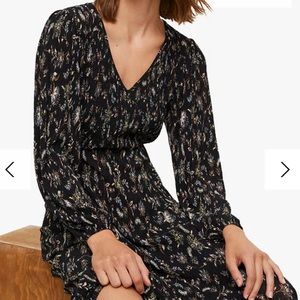 Mango floral textured dress. Like new. Never worn